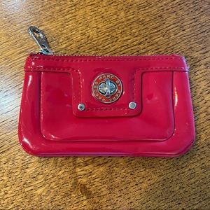MARC BY MARC JACOBS Turn-Lock Key/Coin Pouch in Pink Patent Leather